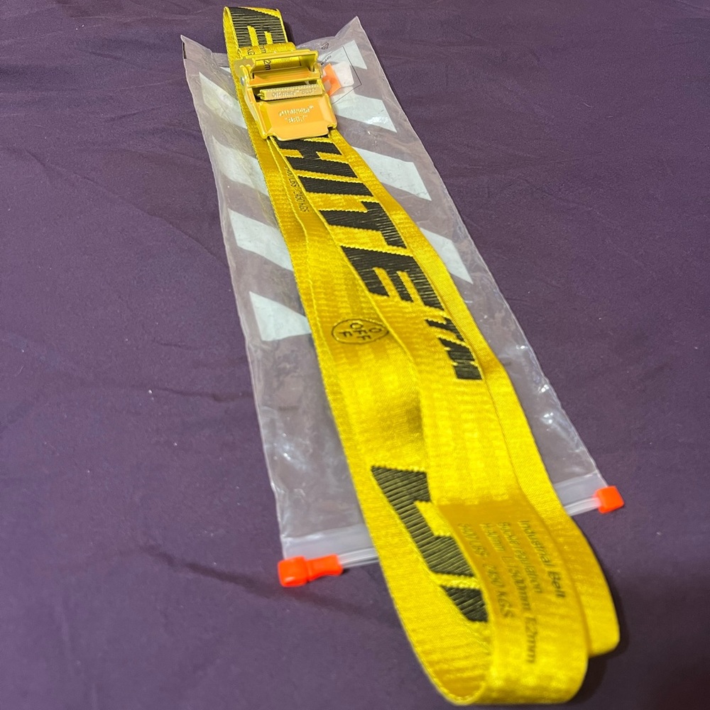 2.0 INDUSTRIAL BELT YELLOW BLACK OFF WHITE.